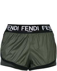 olivgrüne Shorts von Fendi