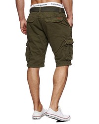 olivgrüne Shorts von INDICODE