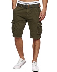 olivgrüne Shorts von INDICODE