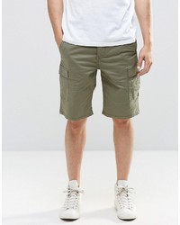 olivgrüne Shorts von Pull&Bear