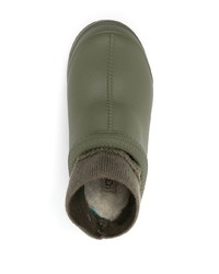 olivgrüne Slip-On Sneakers aus Leder von UGG