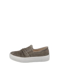 olivgrüne Slip-On Sneakers aus Wildleder von Legero