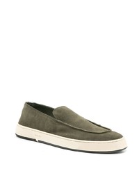 olivgrüne Slip-On Sneakers aus Wildleder von OSKLEN