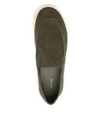 olivgrüne Slip-On Sneakers aus Wildleder von OSKLEN