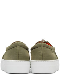 olivgrüne Slip-On Sneakers von Joshua Sanders