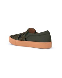 olivgrüne Slip-On Sneakers von Swear