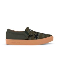 olivgrüne Slip-On Sneakers von Swear