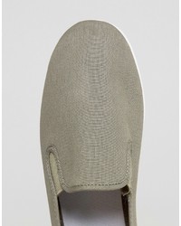 olivgrüne Slip-On Sneakers von Original Penguin