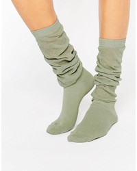 olivgrüne Socken von Asos