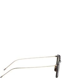 olivgrüne Sonnenbrille von Thom Browne