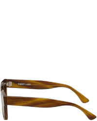 olivgrüne Sonnenbrille von Thierry Lasry