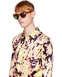 olivgrüne Sonnenbrille von Dries Van Noten