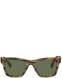 olivgrüne Sonnenbrille von Brunello Cucinelli