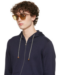 olivgrüne Sonnenbrille von Brunello Cucinelli