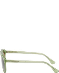 olivgrüne Sonnenbrille von Dries Van Noten