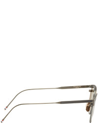 olivgrüne Sonnenbrille von Thom Browne