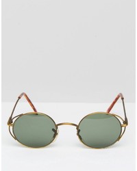 olivgrüne Sonnenbrille von Reclaimed Vintage