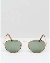 olivgrüne Sonnenbrille von Reclaimed Vintage