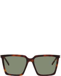 olivgrüne Sonnenbrille von Saint Laurent