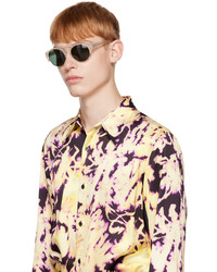 olivgrüne Sonnenbrille von Dries Van Noten