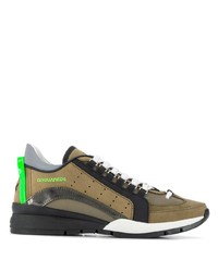 olivgrüne Sportschuhe von DSQUARED2