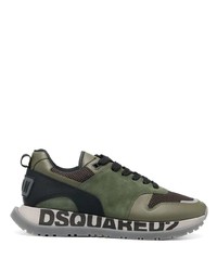 olivgrüne Sportschuhe von DSQUARED2