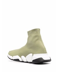 olivgrüne Sportschuhe von Balenciaga