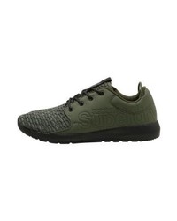olivgrüne Sportschuhe von Superdry