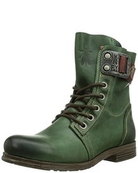 olivgrüne Stiefel von Fly London