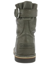 olivgrüne Stiefel von Shabbies Amsterdam