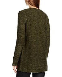 olivgrüne Strickjacke von AN'GE