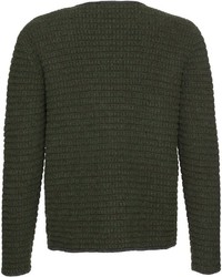 olivgrüne Strickjacke von LUIS STEINDL