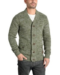 olivgrüne Strickjacke von Solid