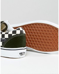 olivgrüne Turnschuhe von Vans