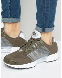 olivgrüne Turnschuhe von adidas