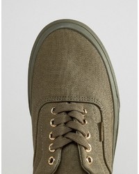 olivgrüne Turnschuhe von Vans