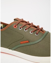 olivgrüne Turnschuhe von Jack and Jones