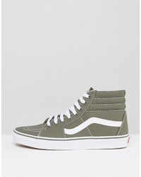 olivgrüne Turnschuhe von Vans