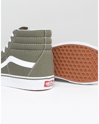 olivgrüne Turnschuhe von Vans