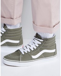 olivgrüne Turnschuhe von Vans