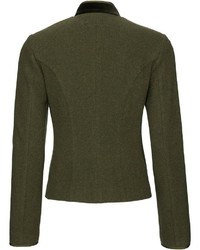olivgrüne Tweed-Jacke von Reitmayer