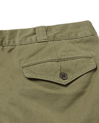 olivgrüne Twill Chinohose von J.Crew