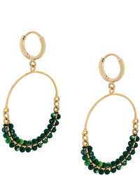 olivgrüne Perlen Ohrringe von Isabel Marant