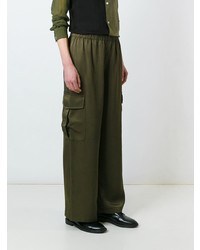 olivgrüne weite Hose von Comme Des Garçons Vintage