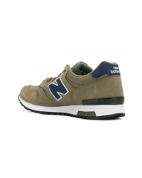 olivgrüne Wildleder niedrige Sneakers von New Balance