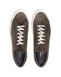 olivgrüne Wildleder niedrige Sneakers von Common Projects