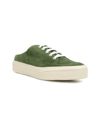 olivgrüne Wildleder niedrige Sneakers von Sunnei