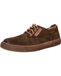 olivgrüne Wildleder niedrige Sneakers von camel active