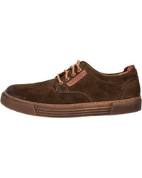 olivgrüne Wildleder niedrige Sneakers von camel active