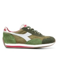 olivgrüne Wildleder niedrige Sneakers von Diadora